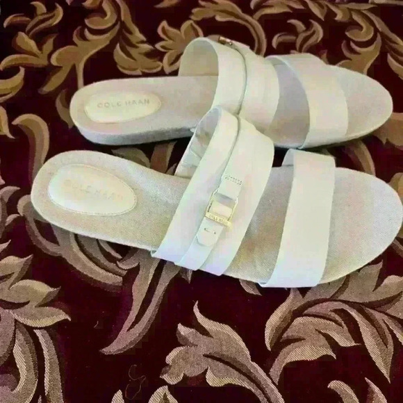 Cole Haan Feancine Demi Wedge Slide -Size 10B Ivory - Picture 3 of 6